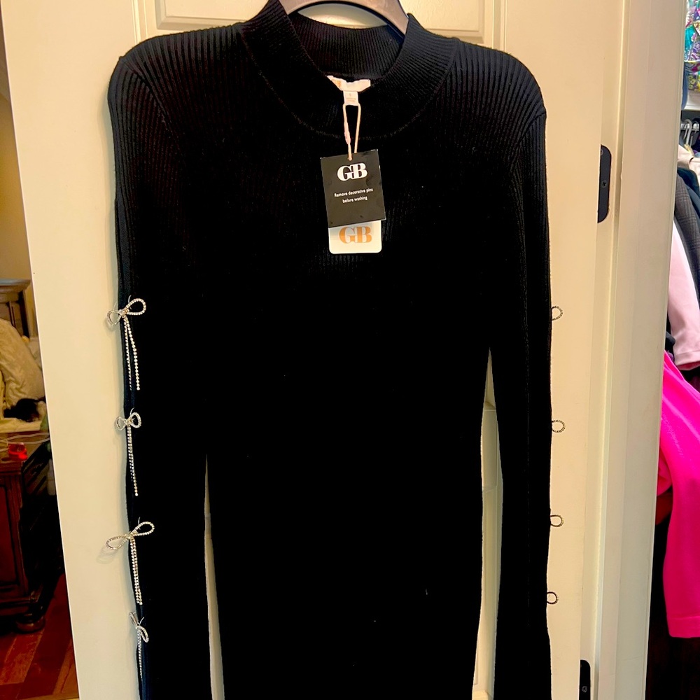 NWT GB black knee length dress.